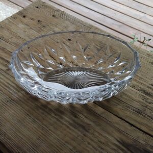 Val St Lambert Oval Crystal Bowl